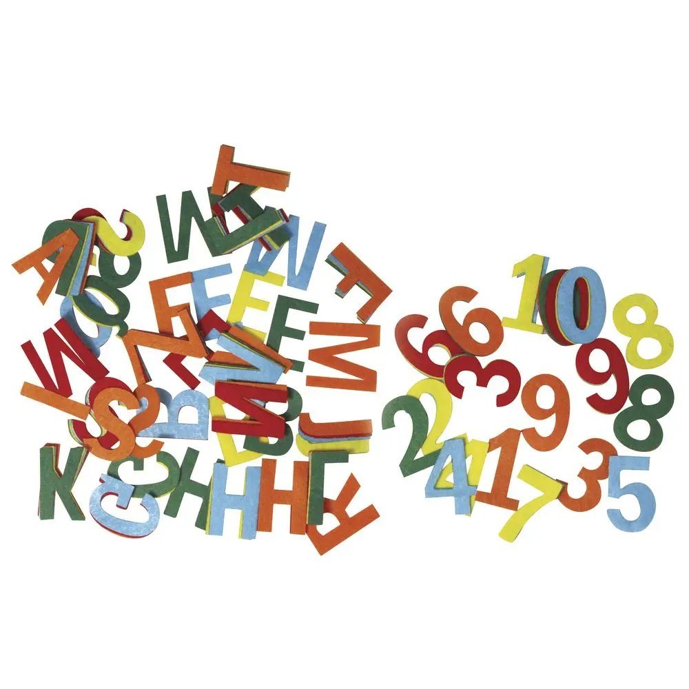 Filz Buchstaben und Zahlen