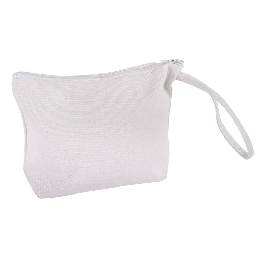 Kosmetiktasche mit Reißverschluss weiß