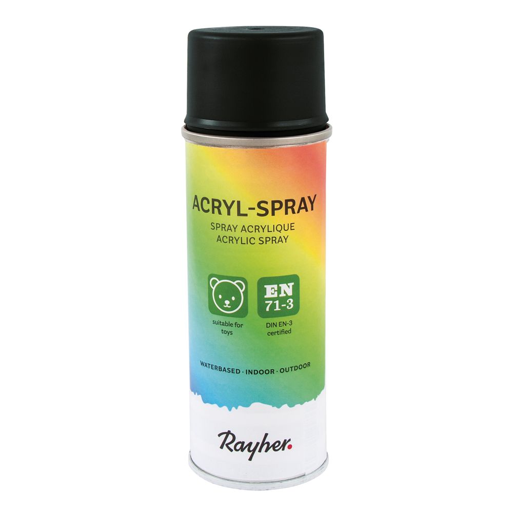 Acryl Spray schwarz 200 ml