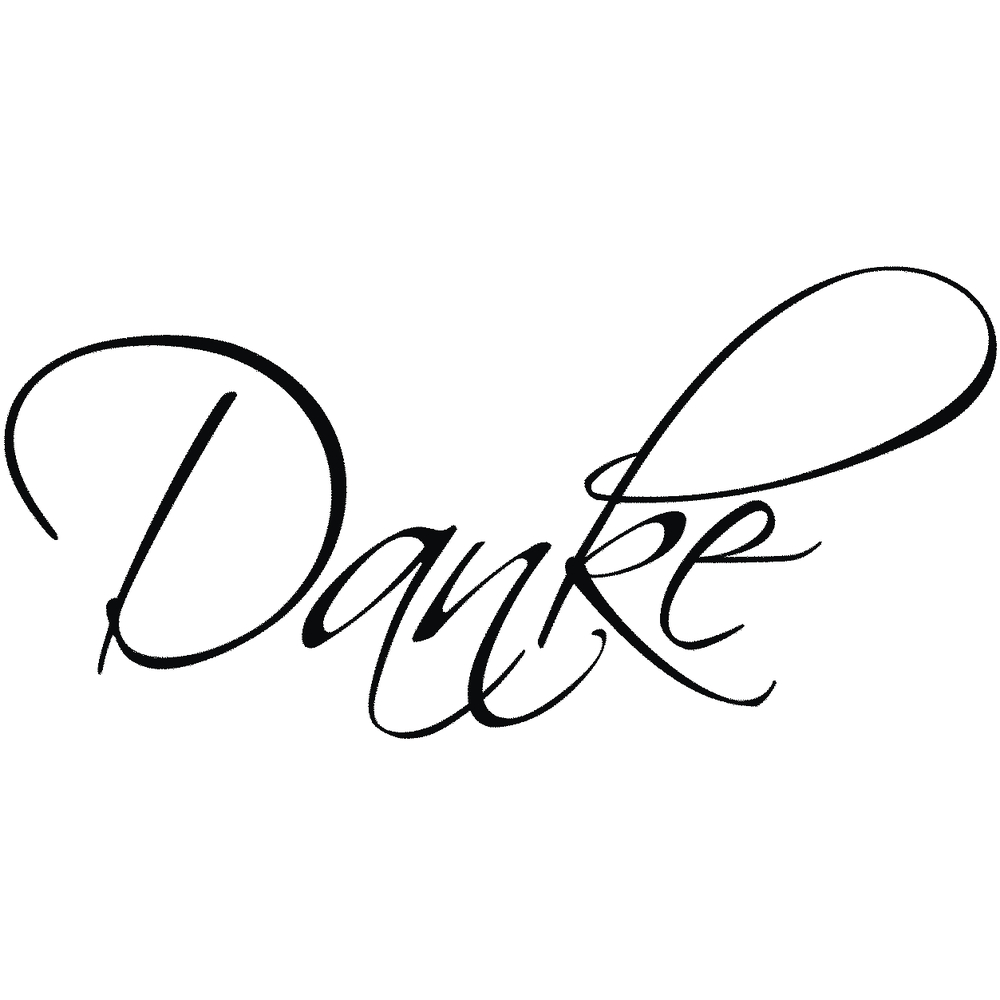 Holz Stempel Danke