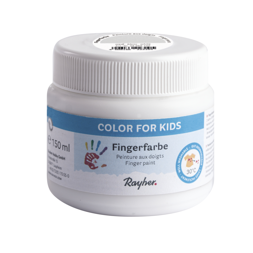 Fingerfarbe weiß Dose 150ml