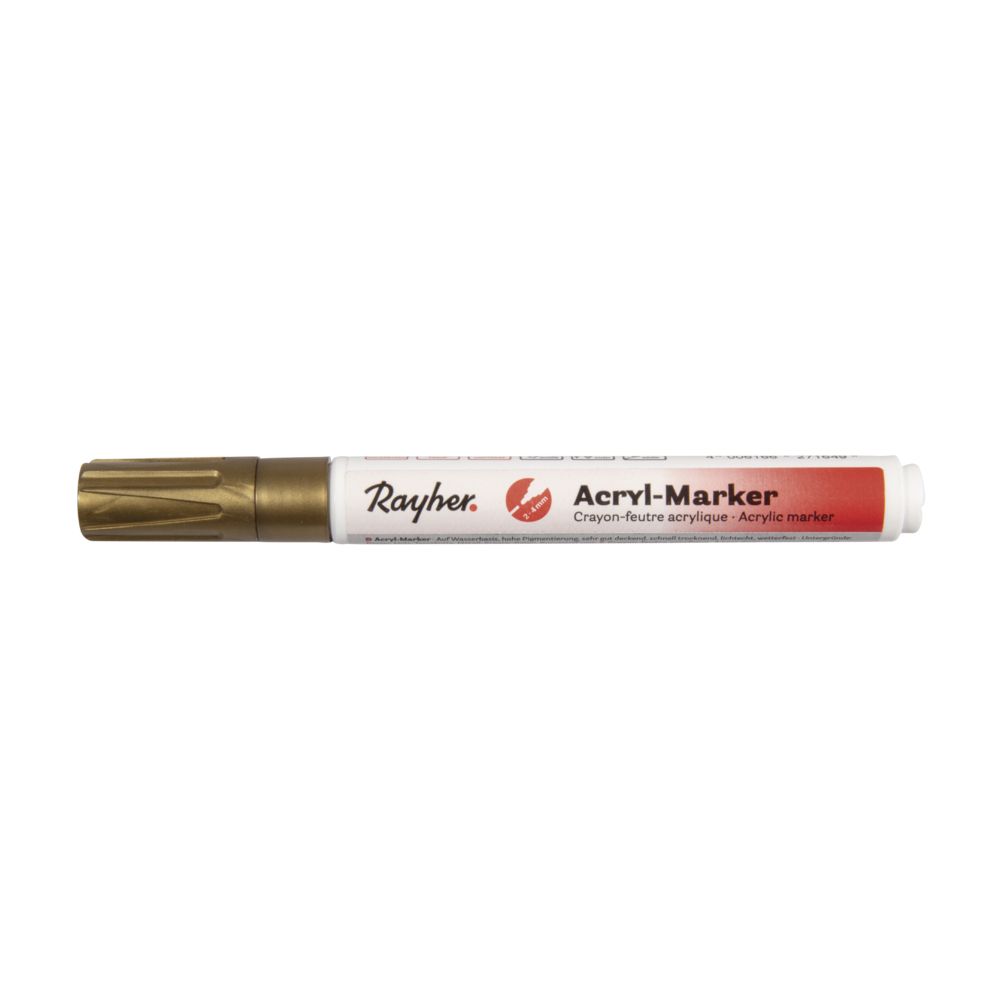 Acryl-Marker, gold, 2-4 mm
