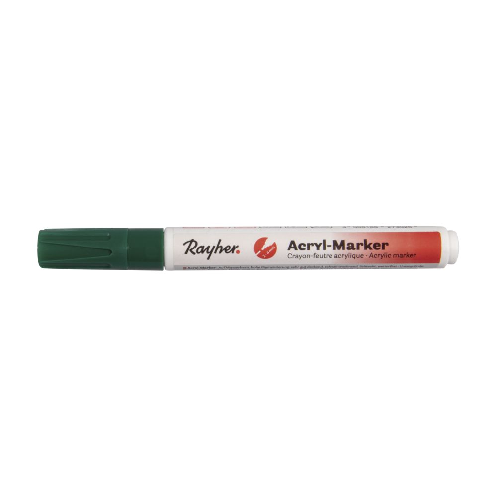 Acryl-Marker, dunkelgrün, 2-4 mm