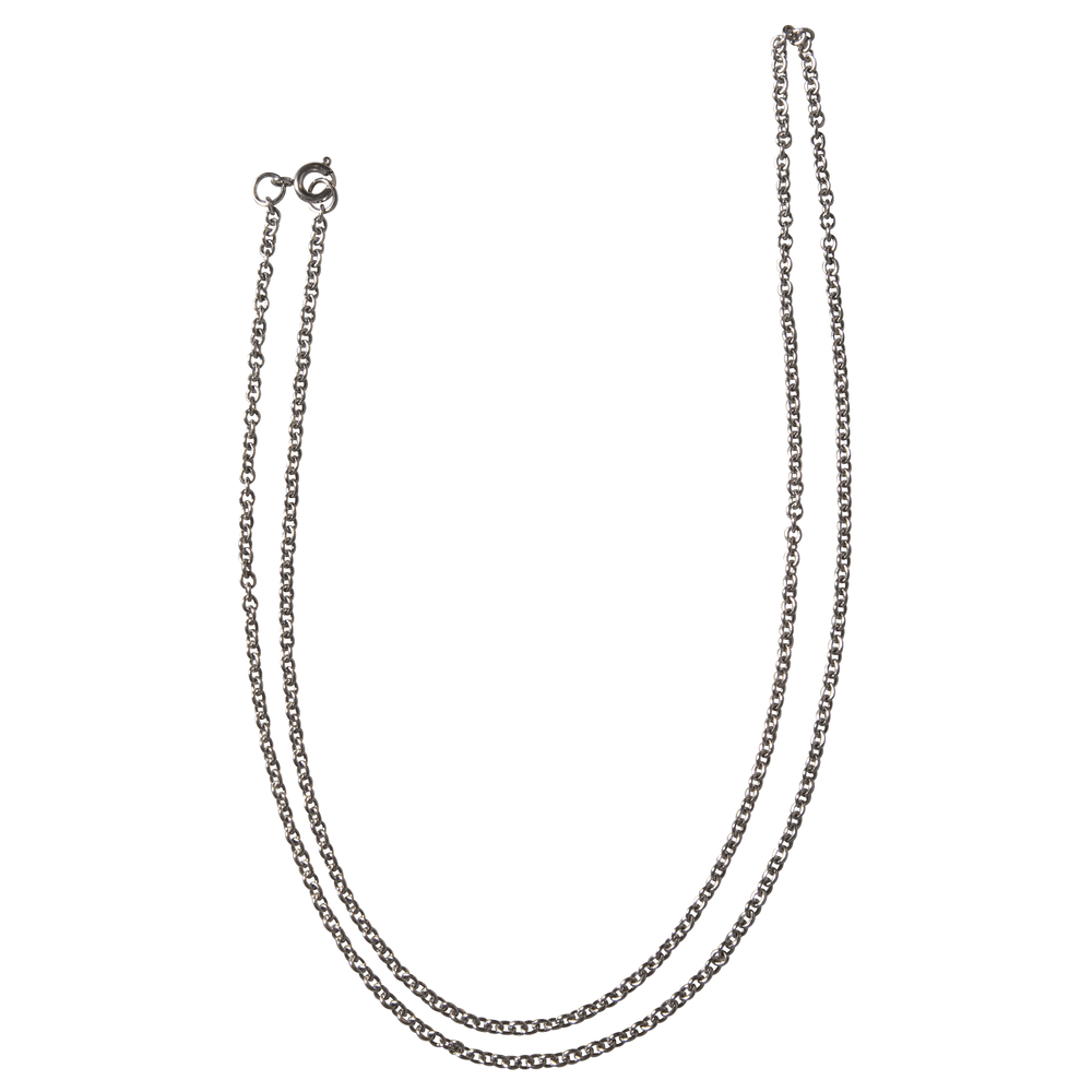 Edelstahl-Gliederkette platin