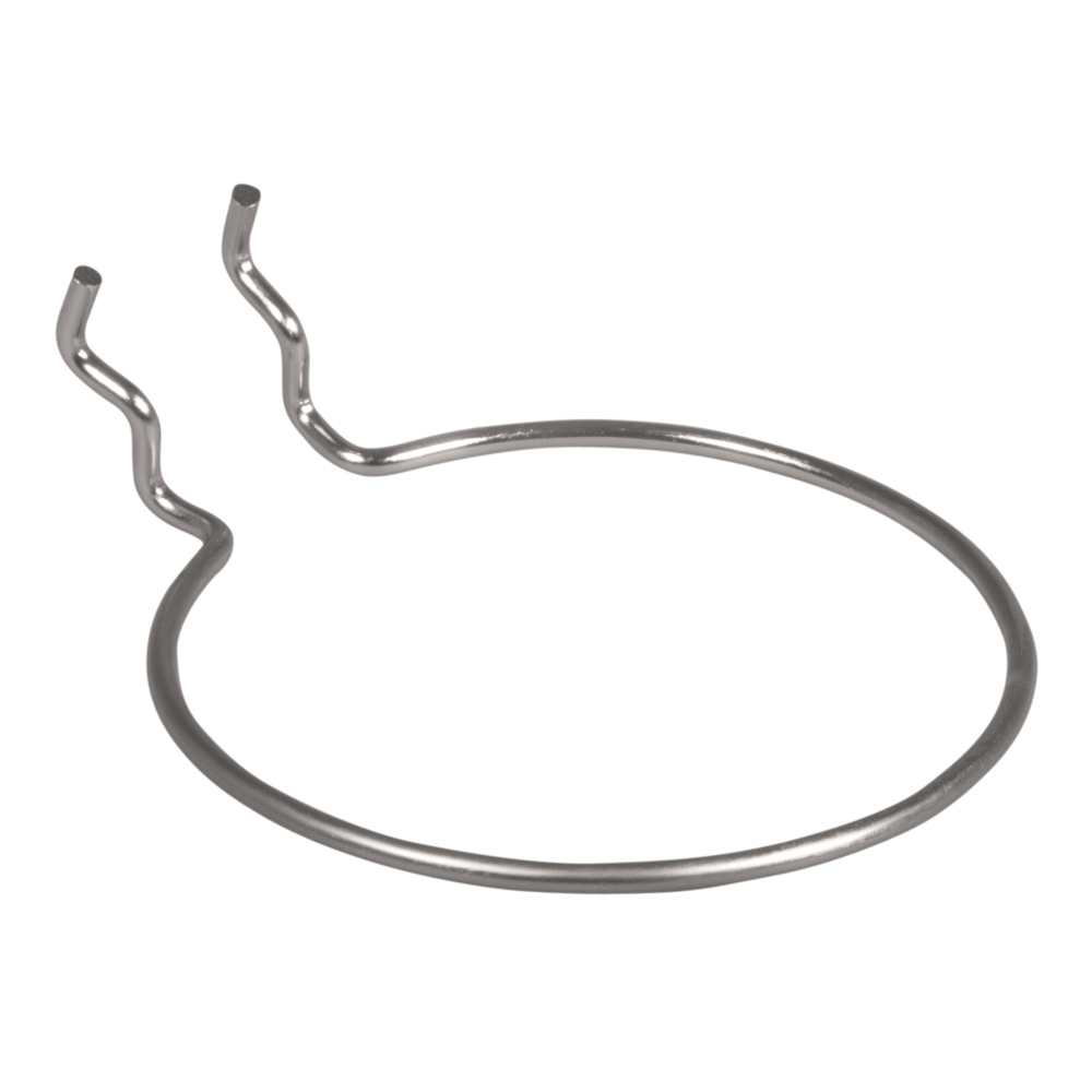 Metall Halterung rund, silber