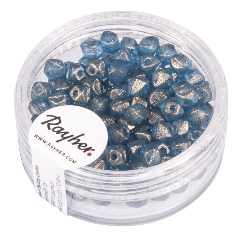 Antique Rocailles, 4 mm ø, petrol