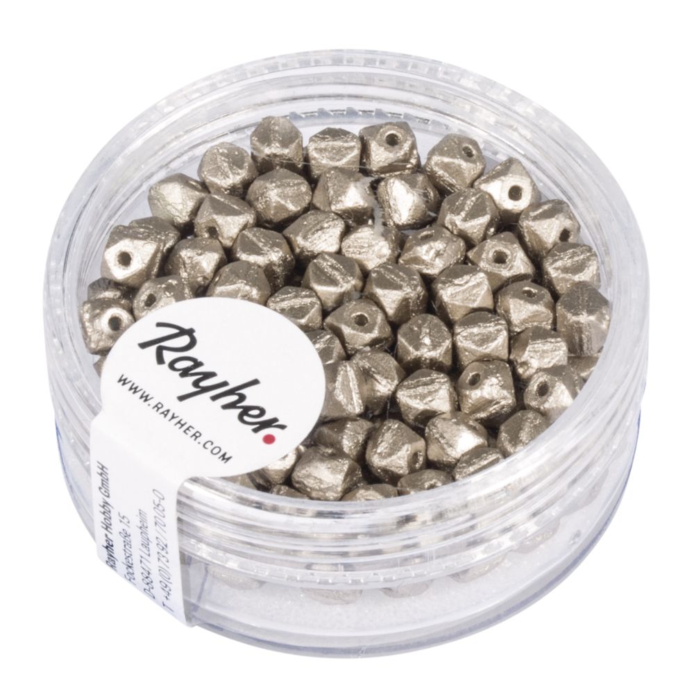 Antique Rocailles, 4 mm ø, taupe