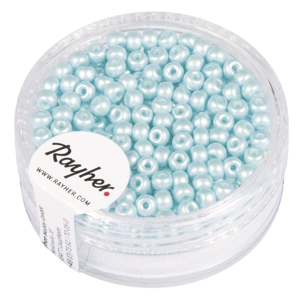 Rocailles, 3 mm ø, zartblau