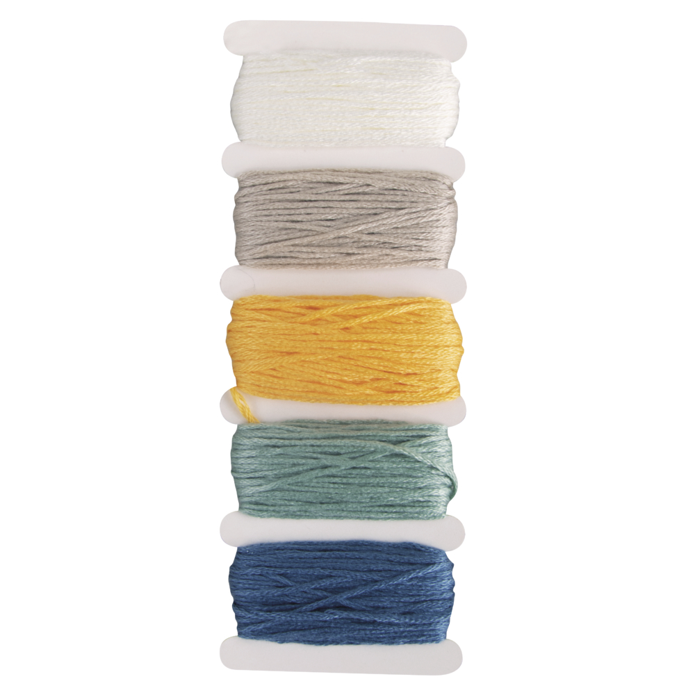 Baumwoll-Garn Stitch & Knot 5 x10 m, pastell