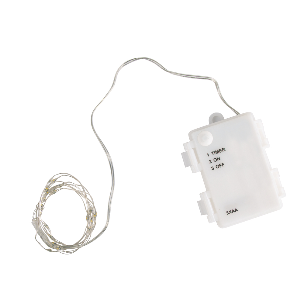 Mini LED-Lichterkette für Außenbetrieb lichtgelb, 130 cm
