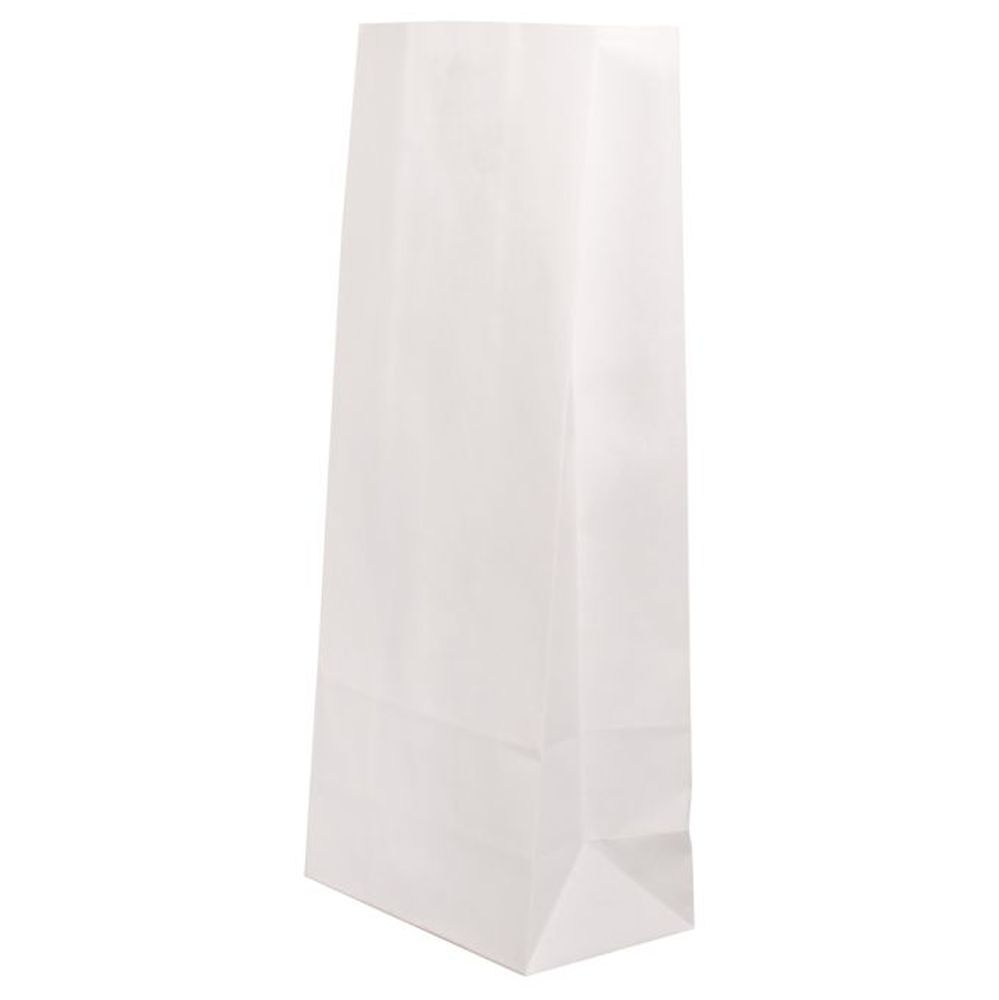 Papier-Blockbodenbeutel weiß