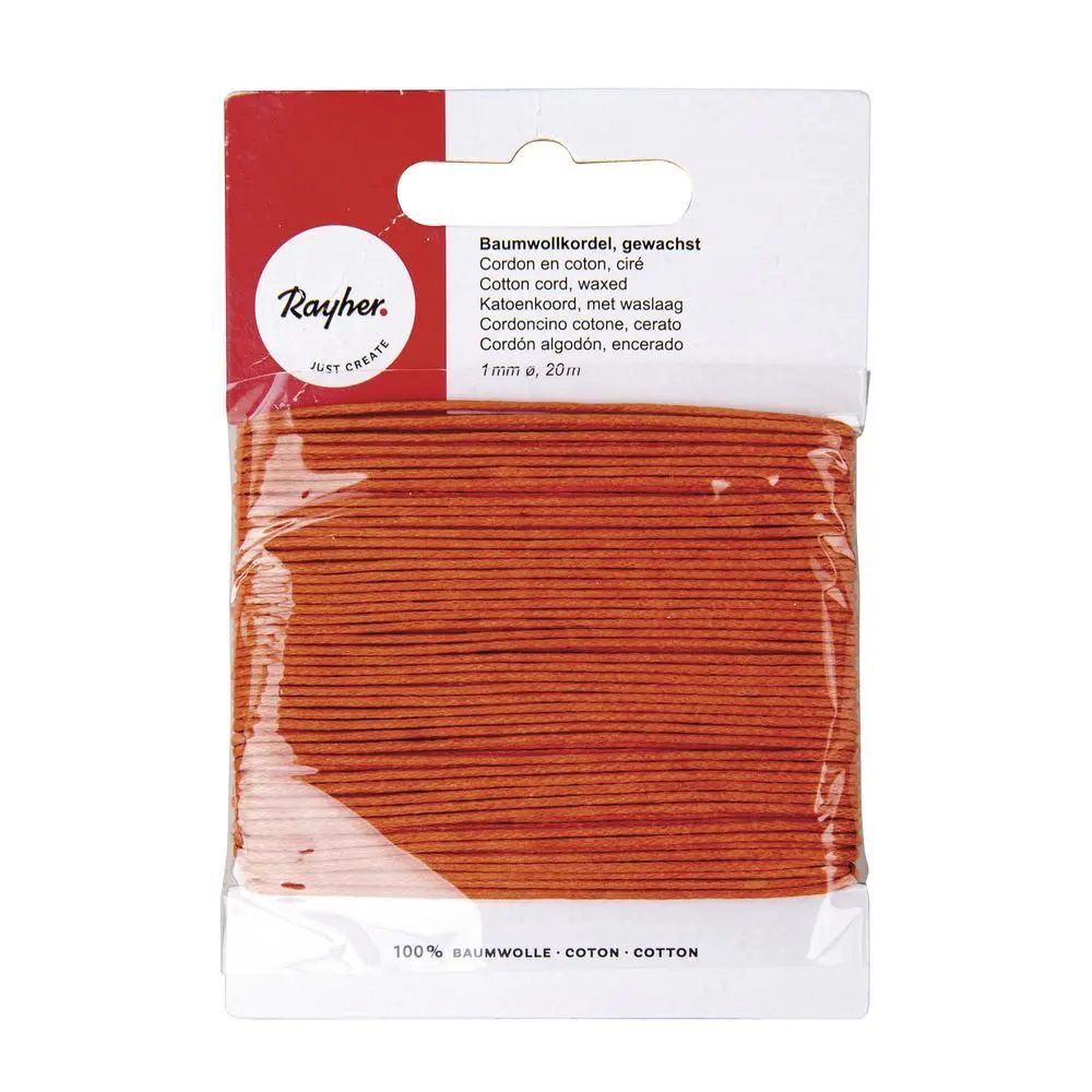 Baumwoll Kordel orange