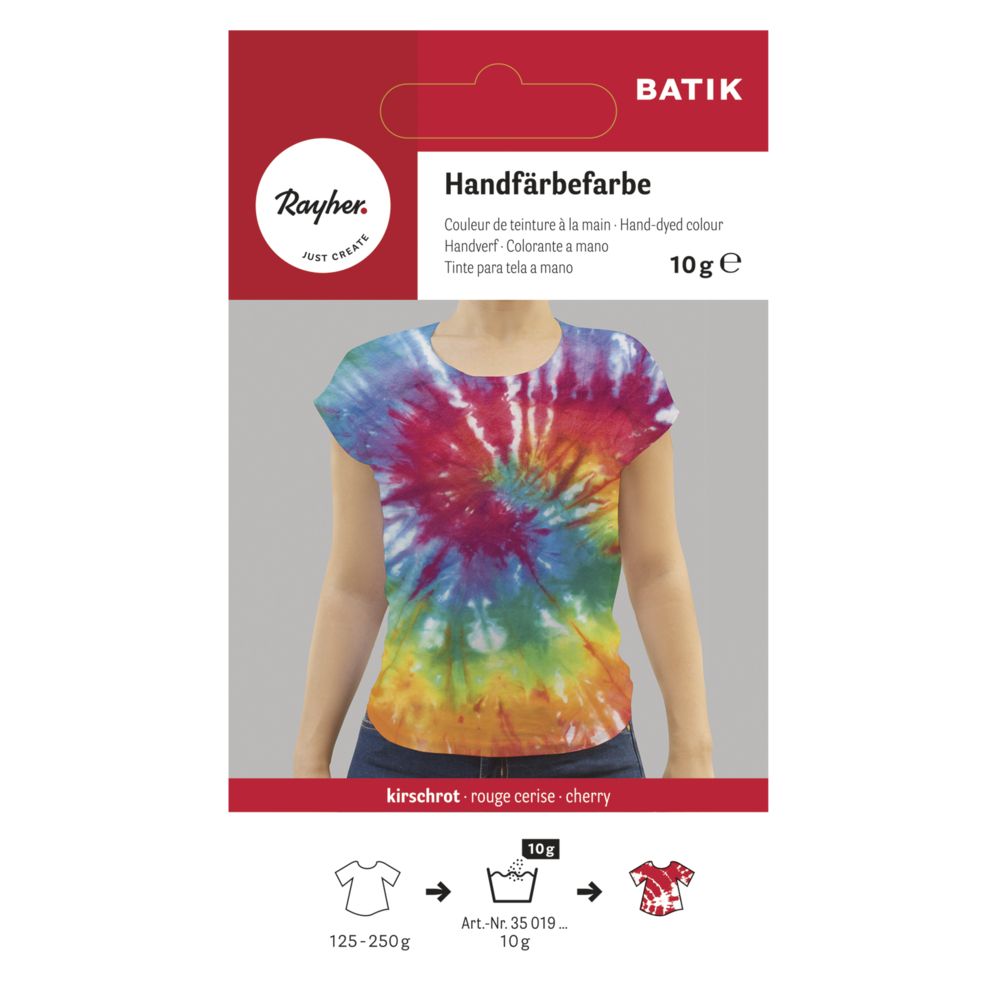 Batik-Handfärbefarbe, kirschrot