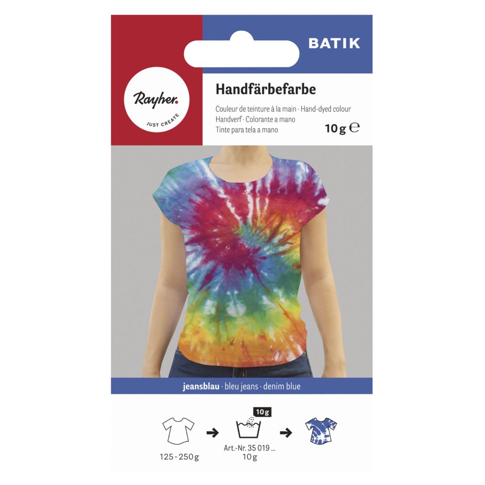 Batik-Handfärbefarbe, jeansblau