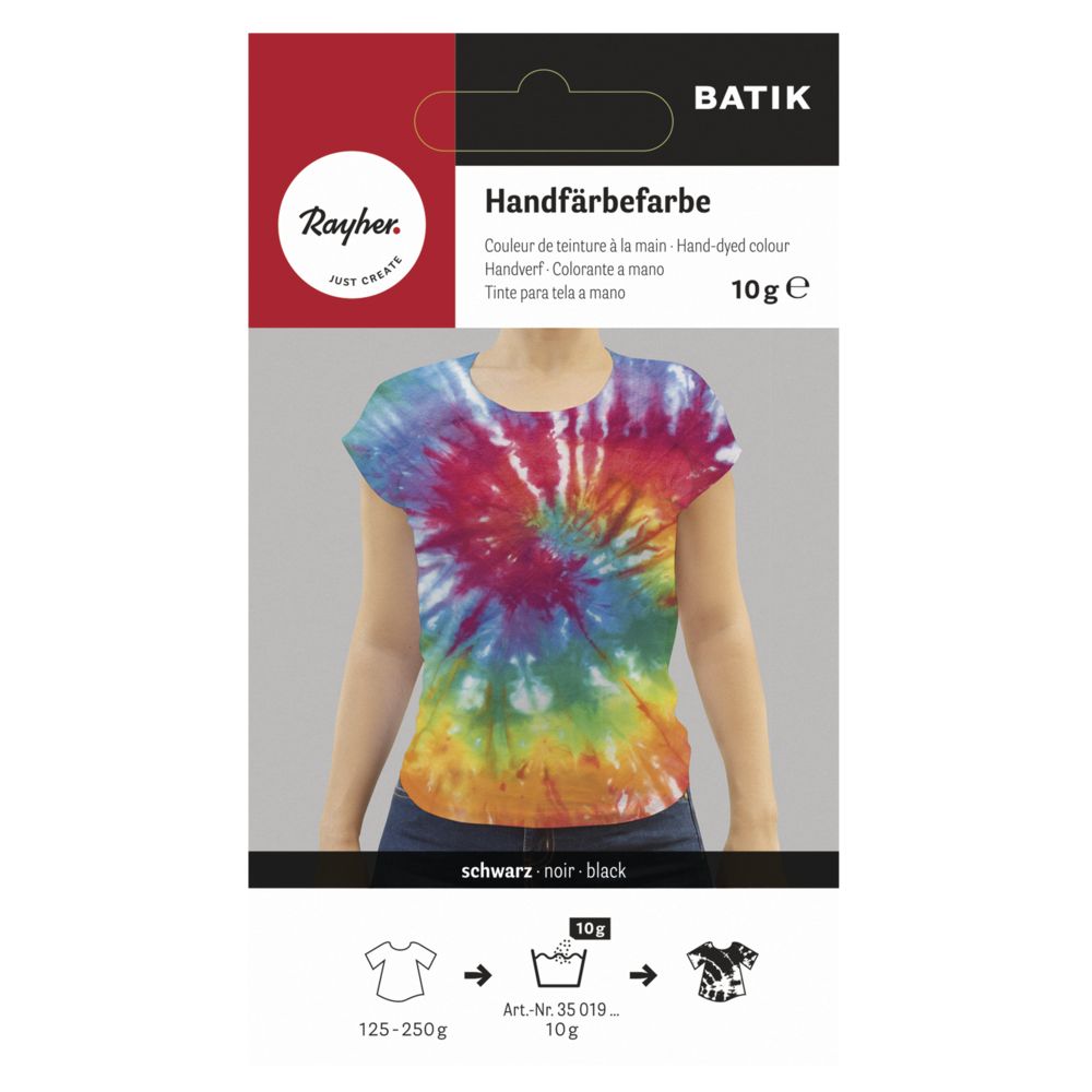 Batik-Handfärbefarbe, schwarz