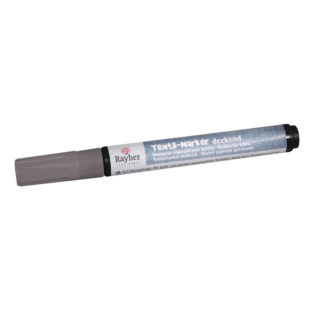 Textil-Marker deckend, silber