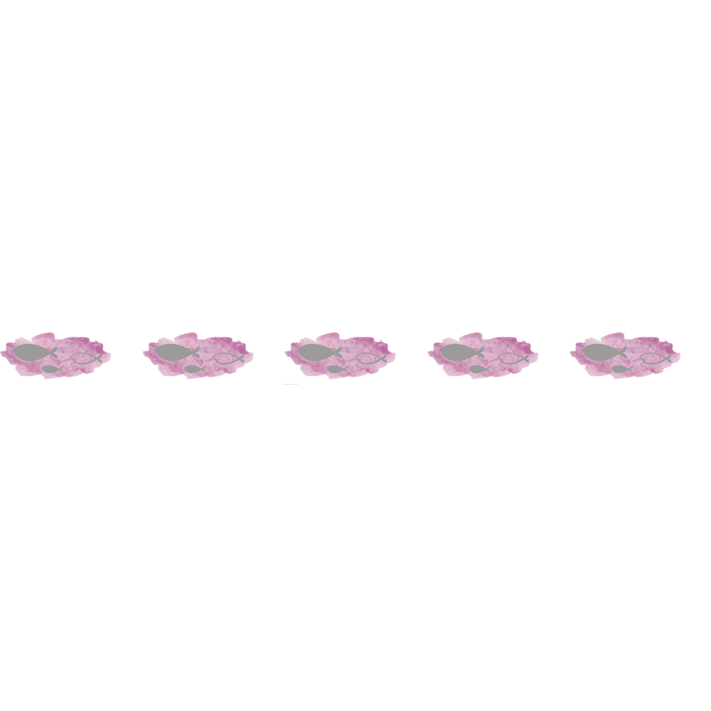 Washi Tape Fische mit Foliendruck, rosé
