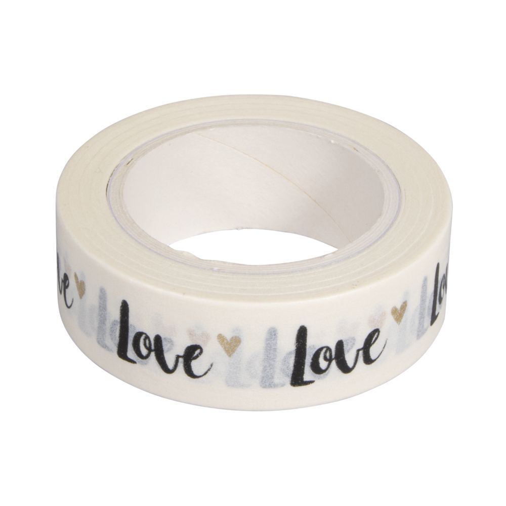 Washi Tape Love mit Foliendruck