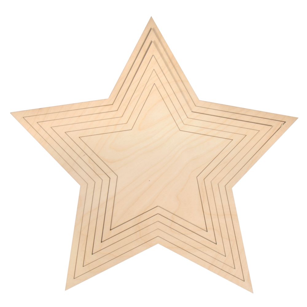 Holz Stern Set, FSC Mix Credit natur