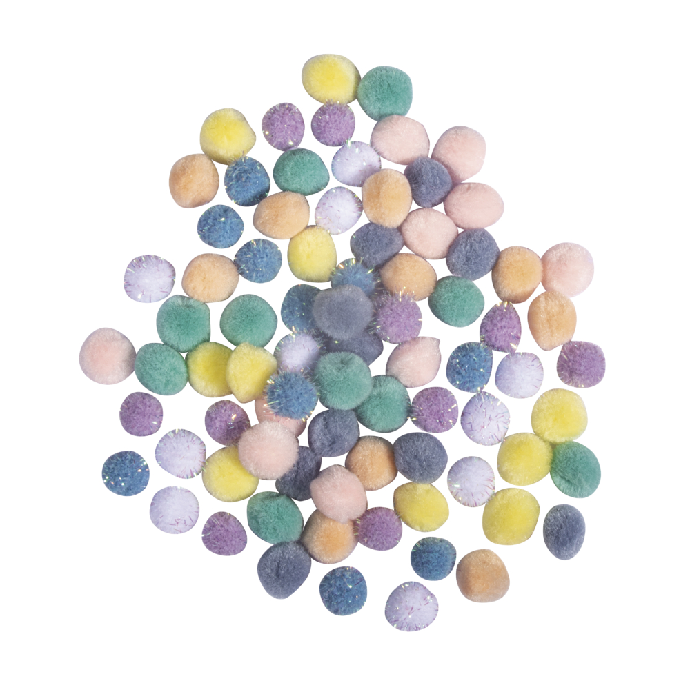 Pompon Mischung, pastell