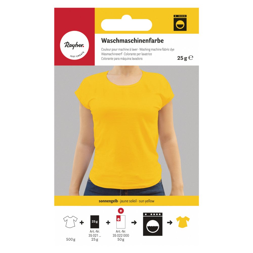 Waschmaschinenfarbe, sonnengelb, 25g