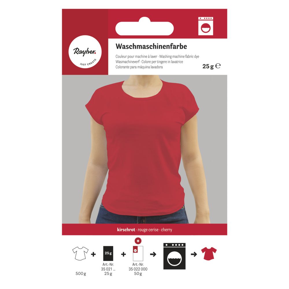 Waschmaschinenfarbe kirschrot, 25 g
