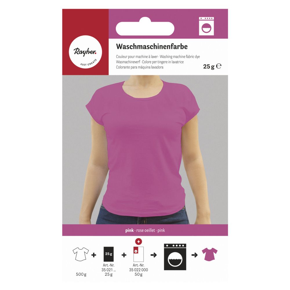 Waschmaschinenfarbe pink, 25 g