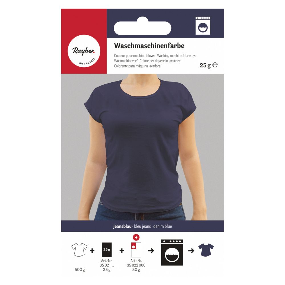 Waschmaschinenfarbe jeansblau, 25 g