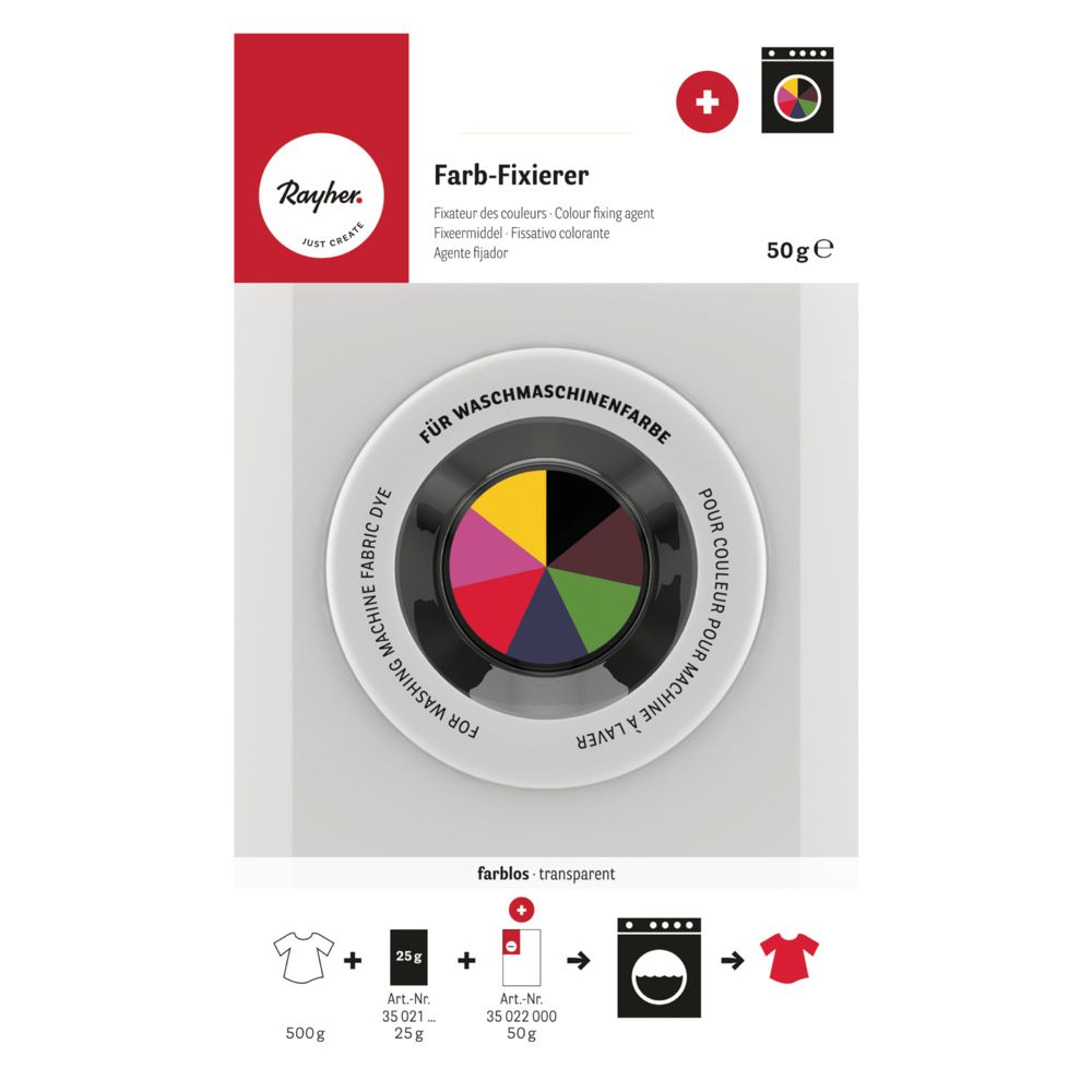 Farb-Fixierer für Waschmaschinenfarbe, 50 g