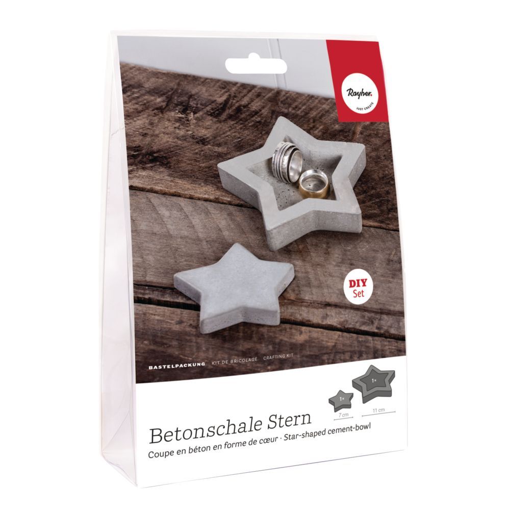 Bastelset Beton Sternschale +Dekostern