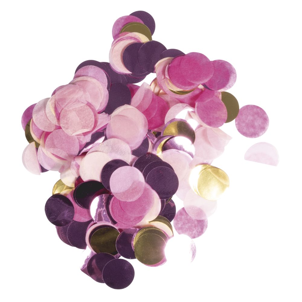 Konfetti pink, gold und rosa