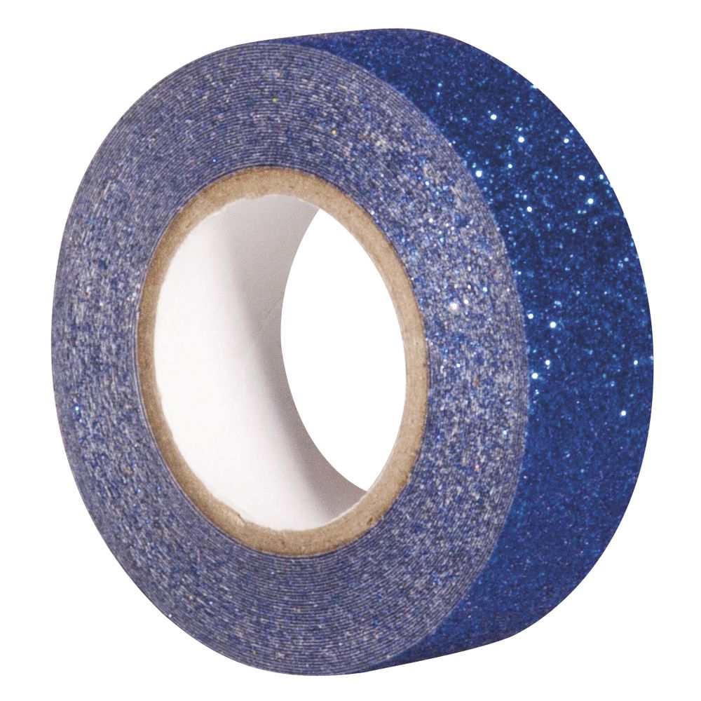 Glitter Tape royalblau, 15 mm x 5m