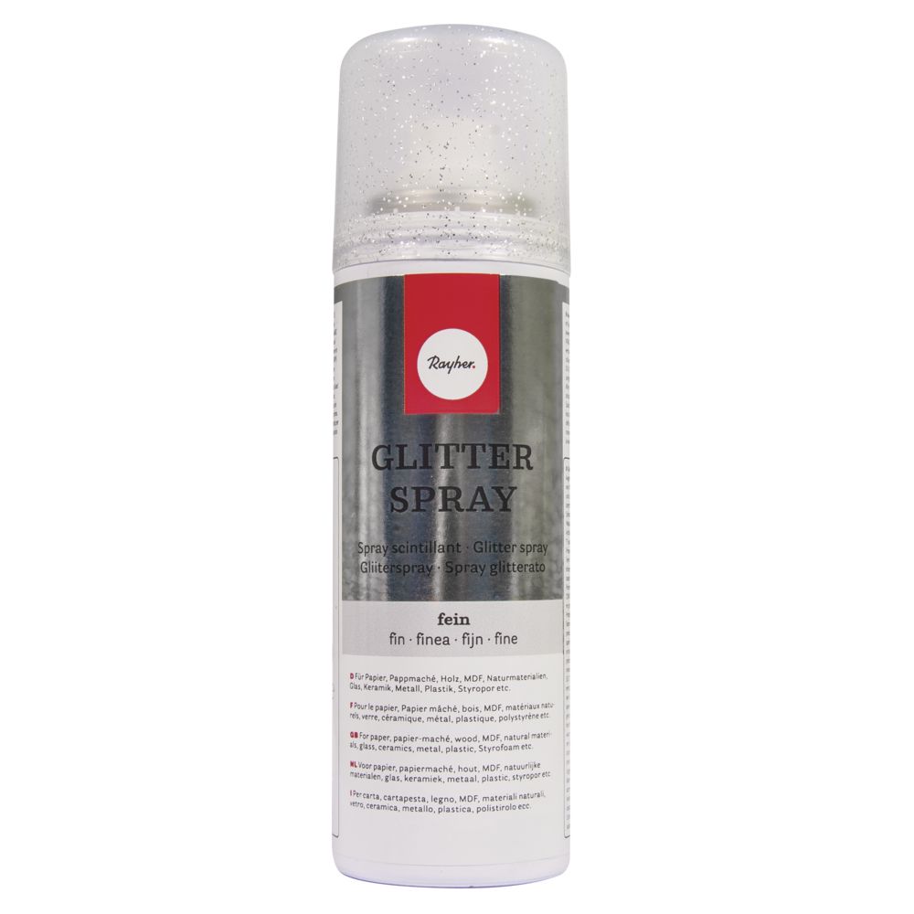 Glitterspray Fein, silber