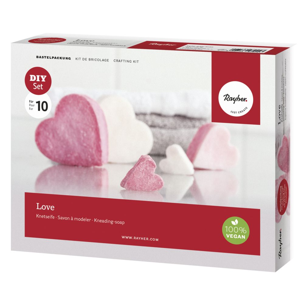 Bastelset: Knetseife Love