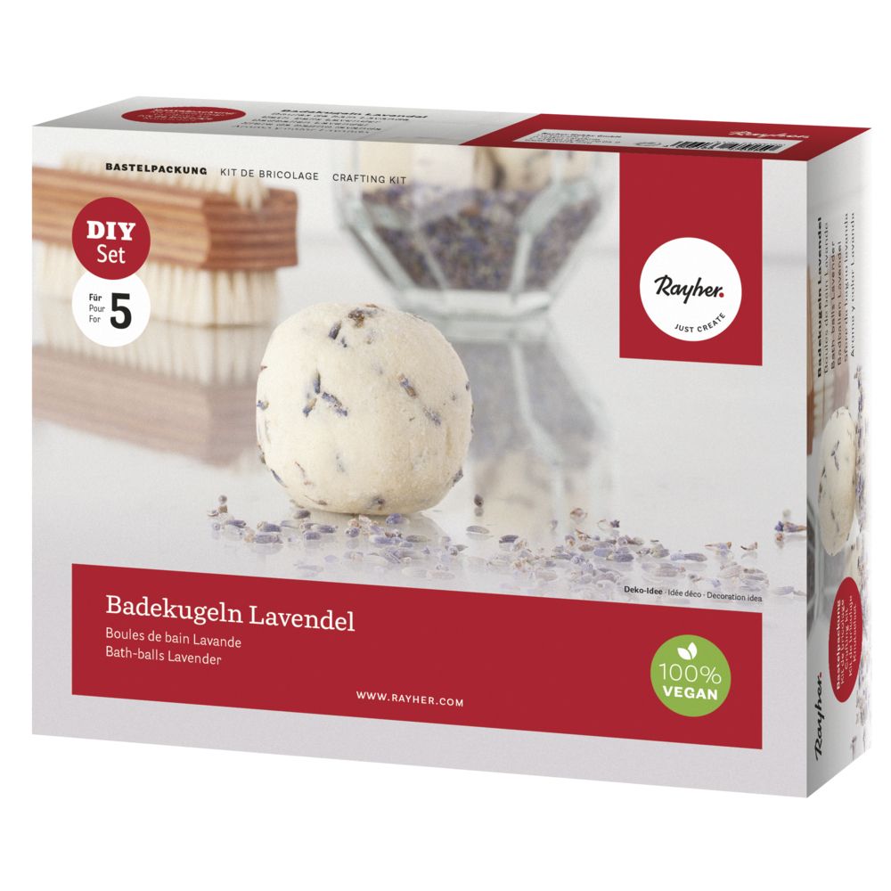 Bastelset Badekugeln Lavendel