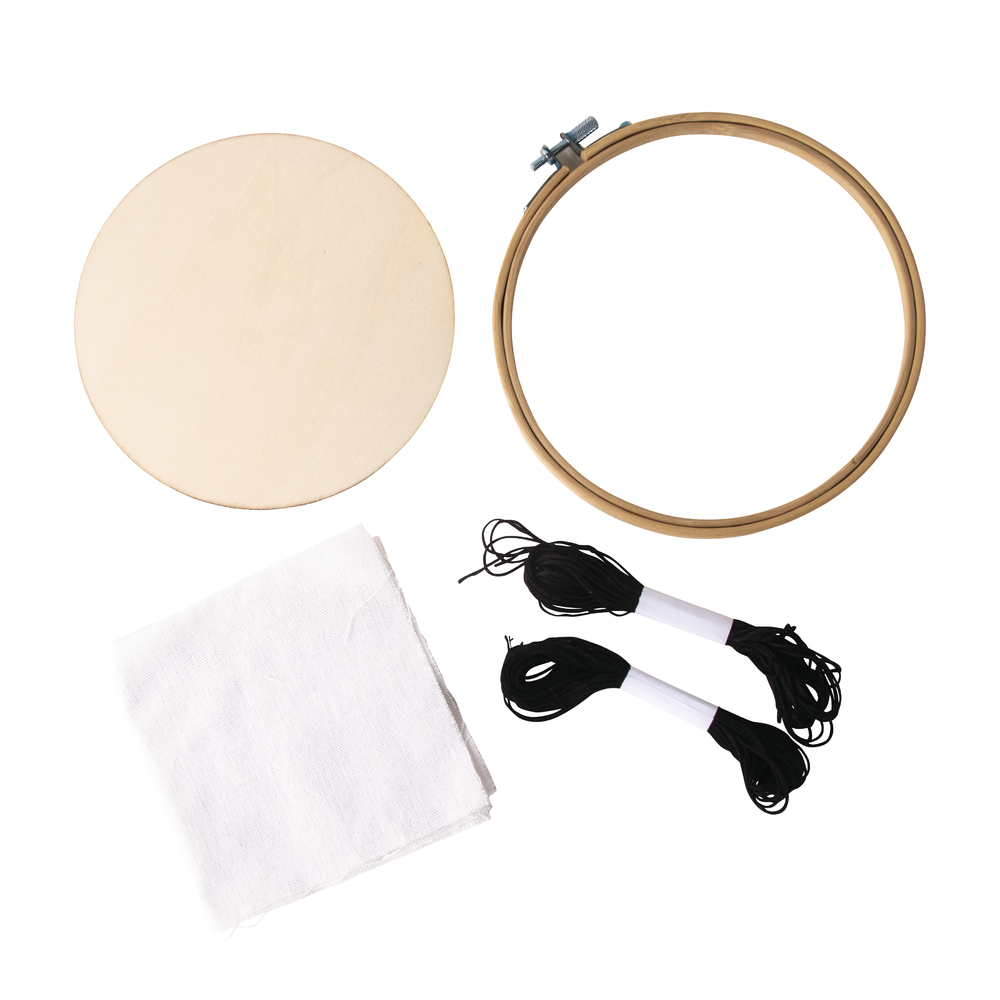 Bambus-Stickrahmen Set
