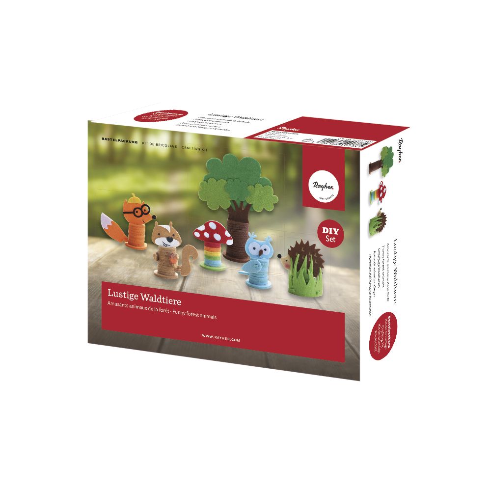 Bastelpackung Lustige Waldtiere
