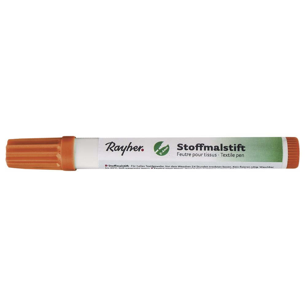 Rayher Stoffmalstifte, Dicke Spitze orange