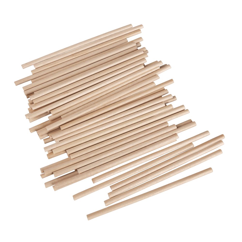 Bastelhölzer, 100 mm, 4 mm ø, natur