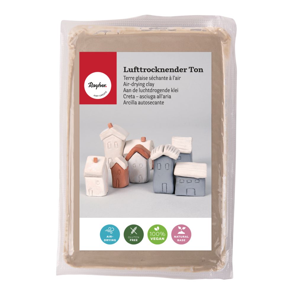 Lufttrocknender Ton weiß 1 kg