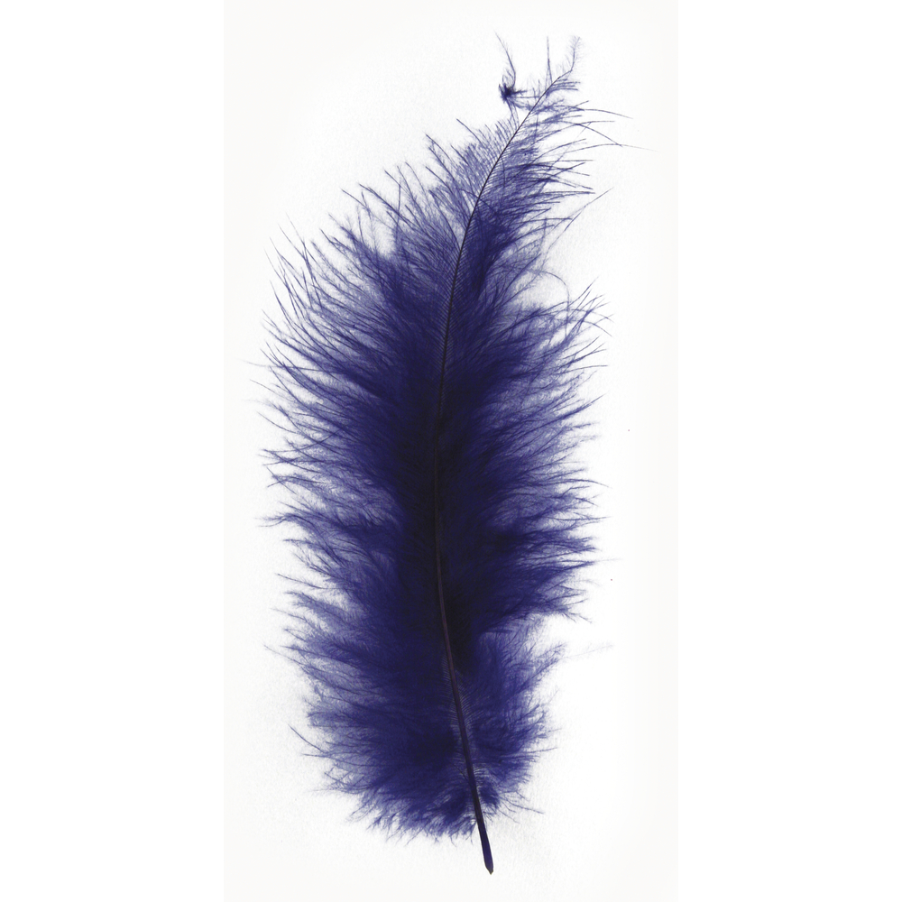 Flauschfeder dunkelblau