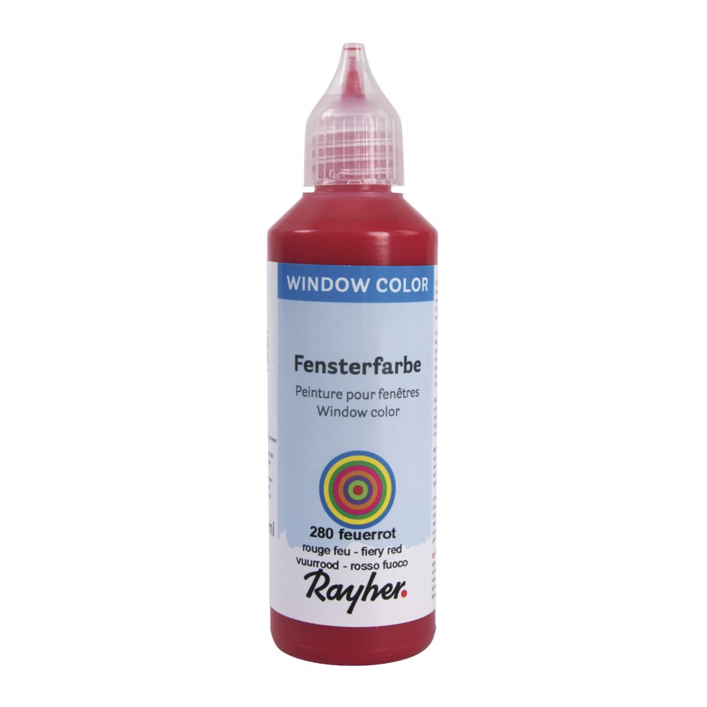 Fensterfarbe easy paint, feuerrot