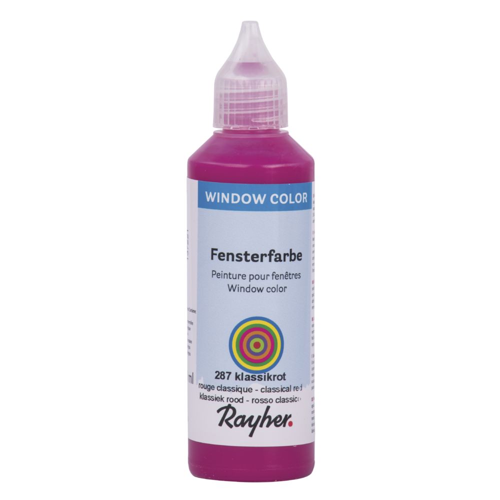 Fensterfarbe easy paint, klassikrot
