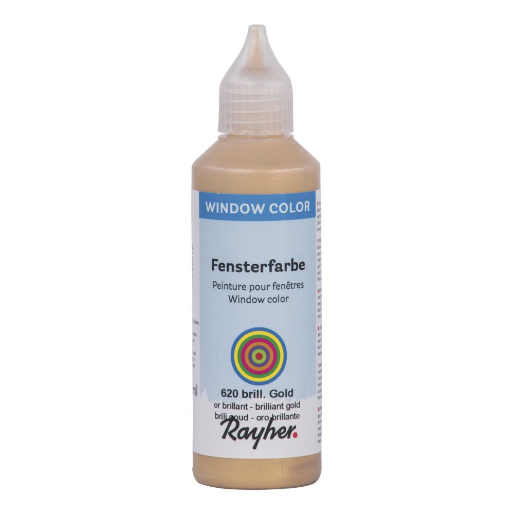 Fensterfarbe easy paint, brillant gold