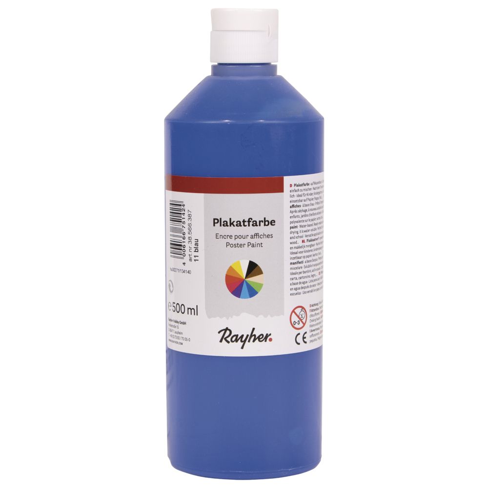 Plakatfarbe nachtblau 500 ml