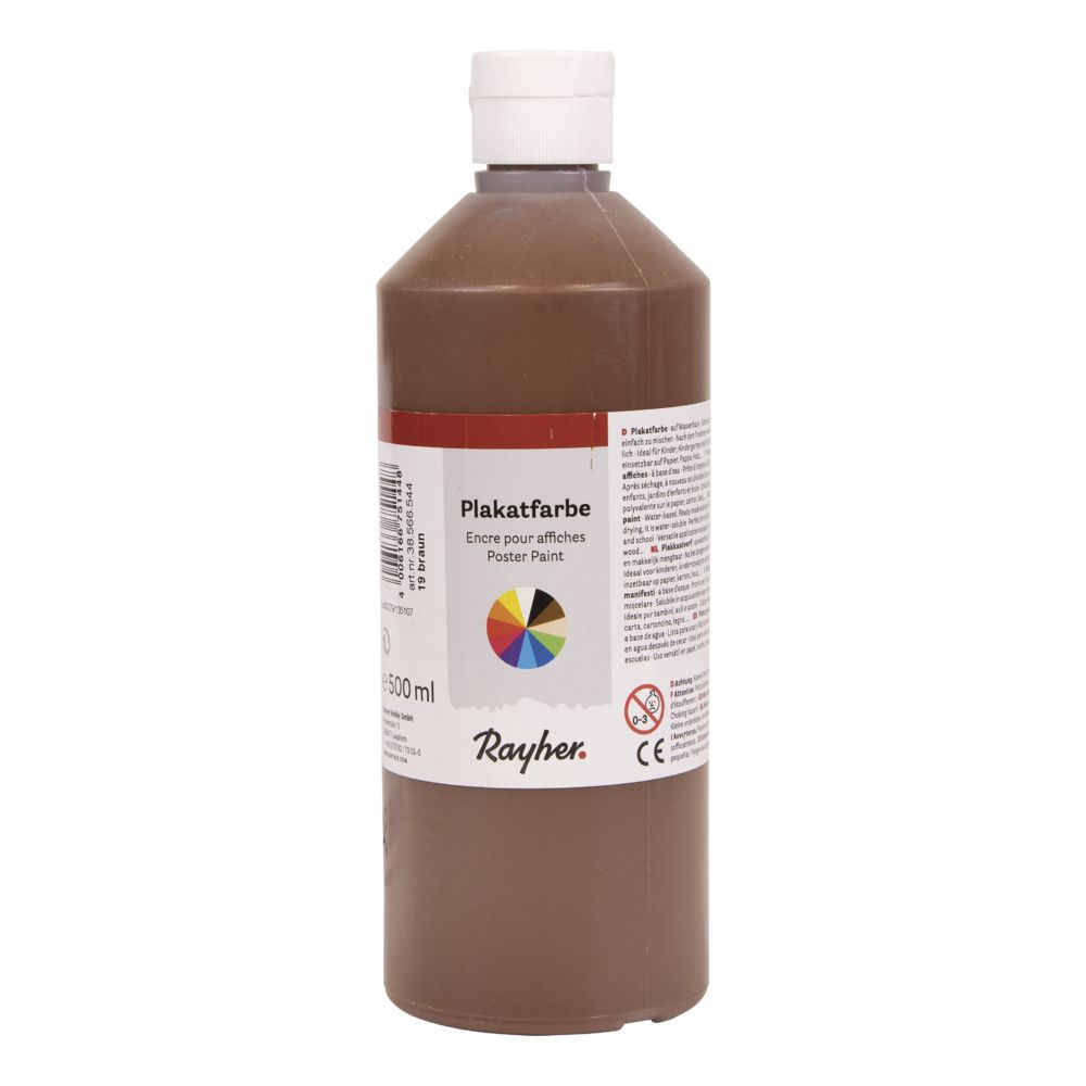 Plakatfarbe kastanie 500 ml