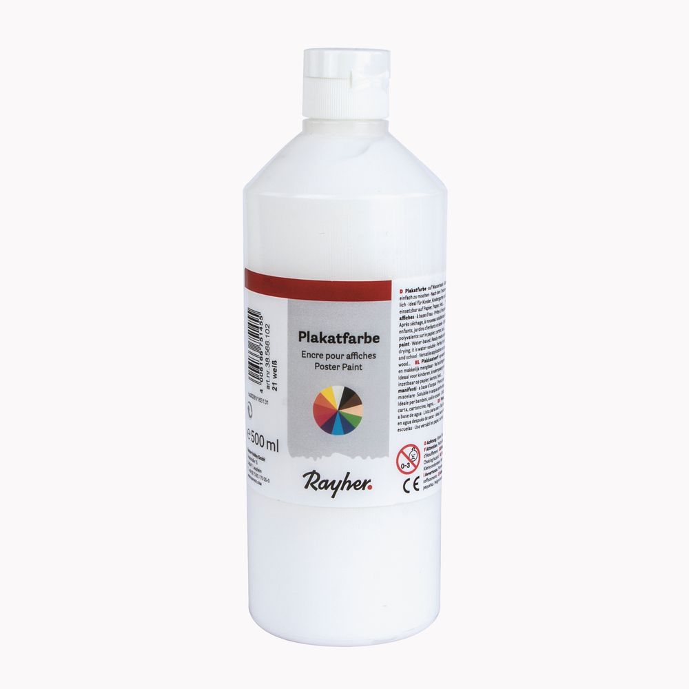 Plakatfarbe weiß 500ml