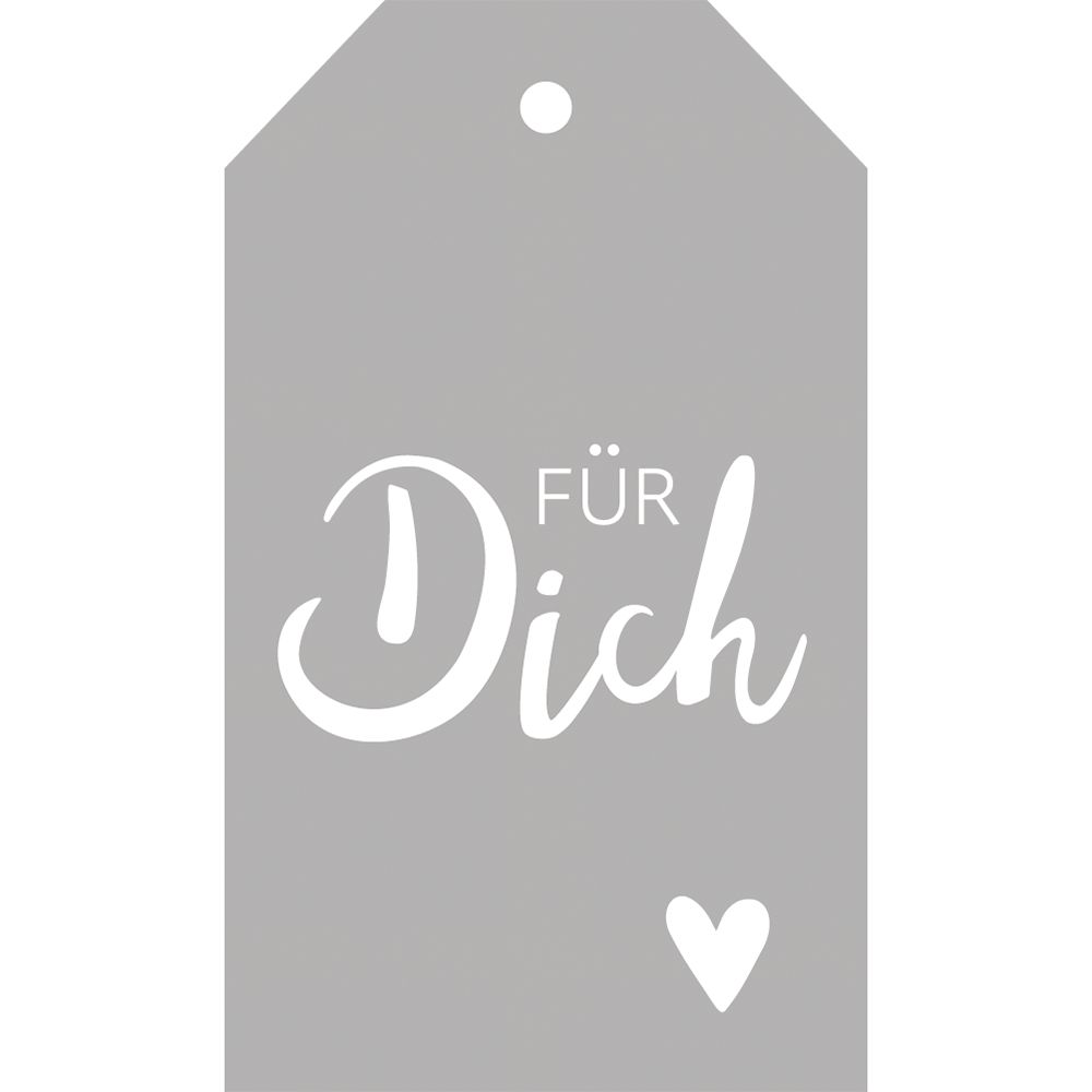 Stanzschablone Anhänger Für Dich