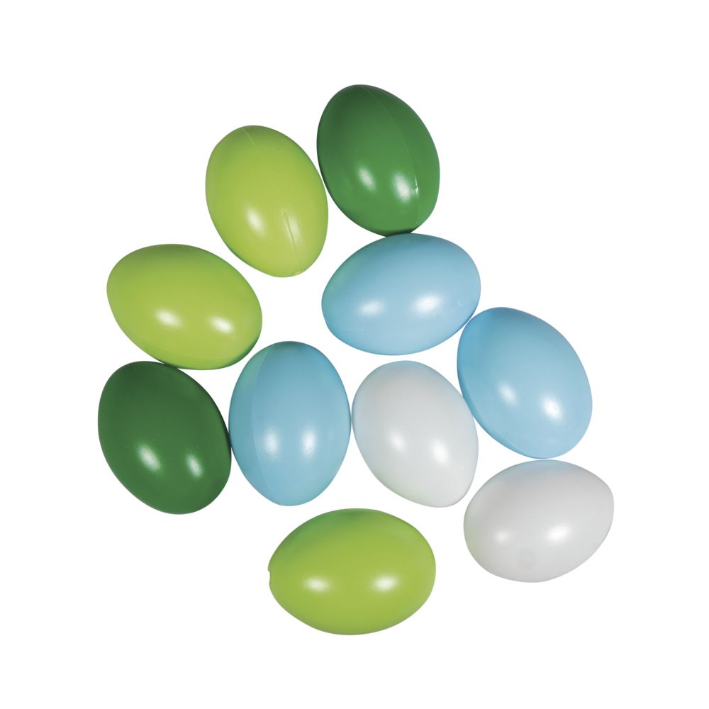 Plastik Eier, blaugrün