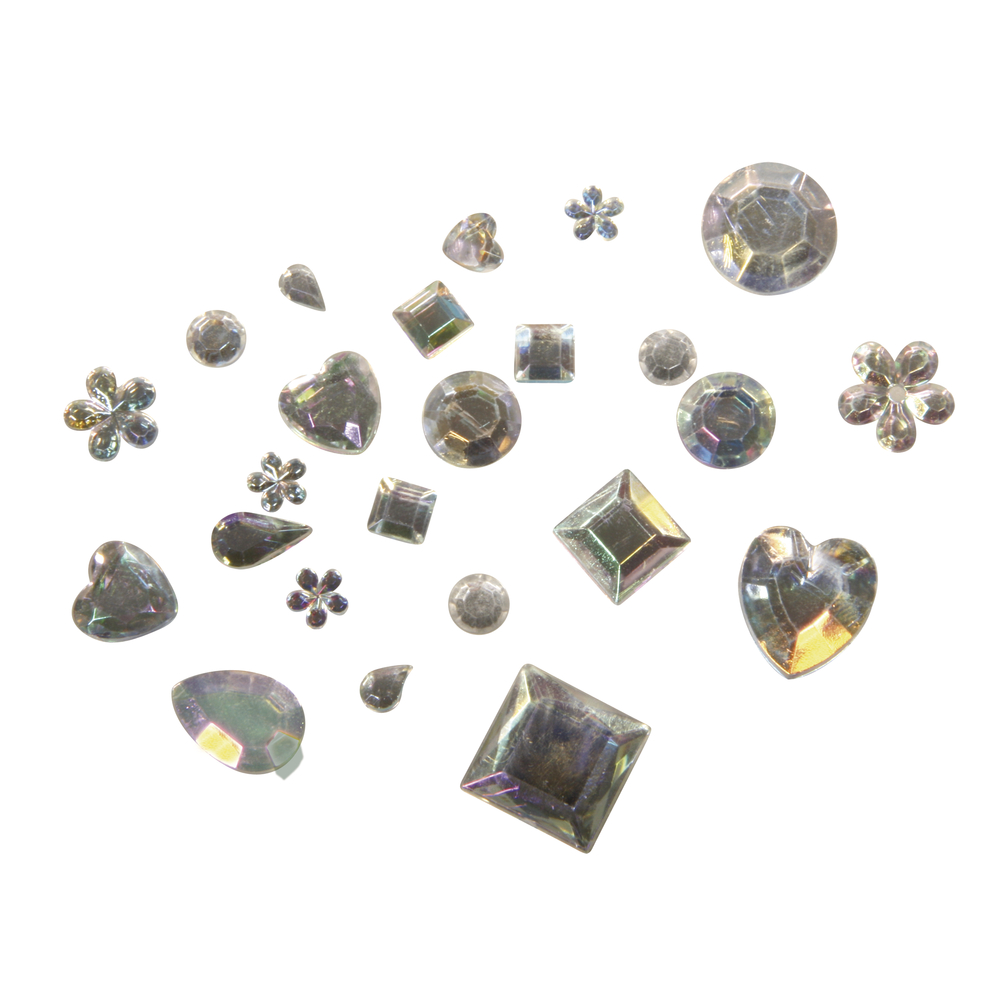 Acryl-Strass-Mix, kristall irisierend
